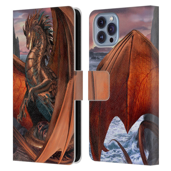 Ruth Thompson Dragons Coppervein Leather Book Wallet Case Cover For Apple iPhone 14