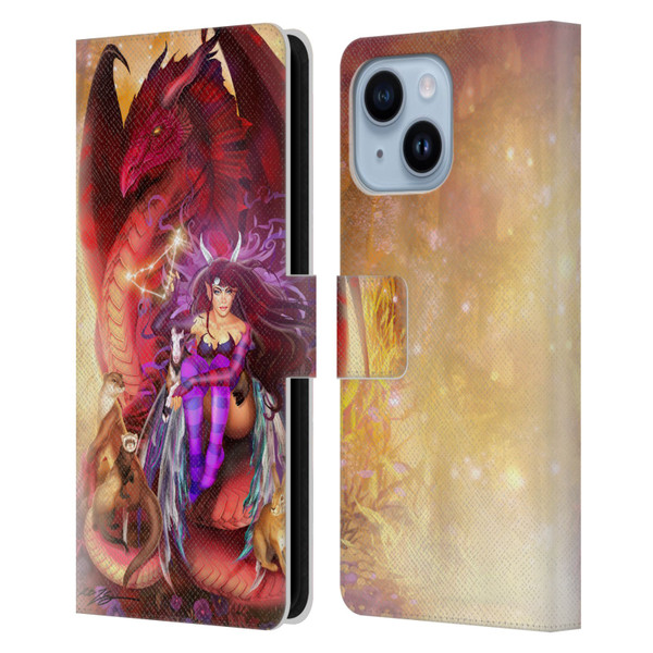 Ruth Thompson Dragons Capricorn Leather Book Wallet Case Cover For Apple iPhone 14 Plus