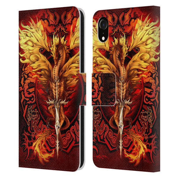 Ruth Thompson Dragons Flameblade Leather Book Wallet Case Cover For Apple iPhone XR