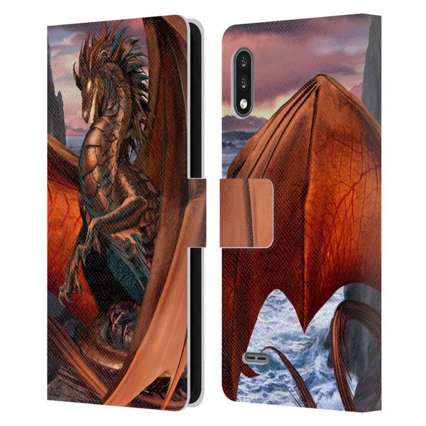 Ruth Thompson Dragons Coppervein Leather Book Wallet Case Cover For LG K22