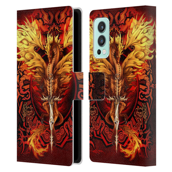 Ruth Thompson Dragons Flameblade Leather Book Wallet Case Cover For OnePlus Nord 2 5G