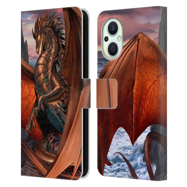 Ruth Thompson Dragons Coppervein Leather Book Wallet Case Cover For OPPO Reno8 Lite
