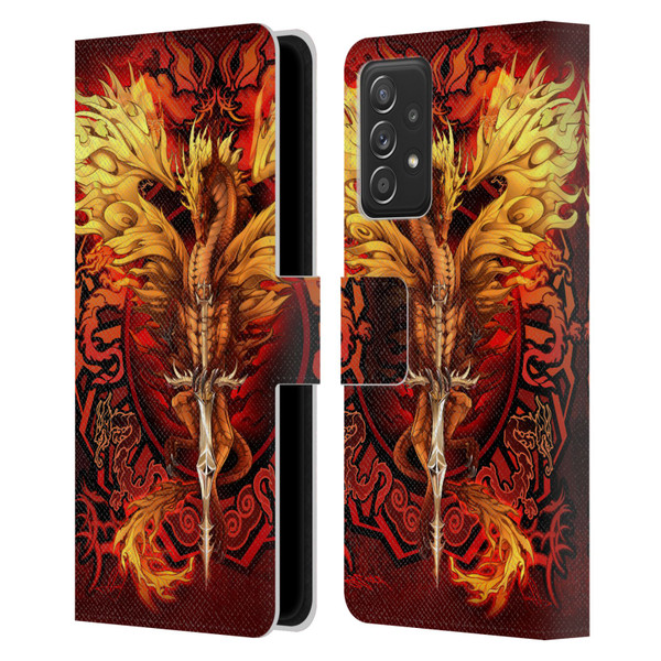 Ruth Thompson Dragons Flameblade Leather Book Wallet Case Cover For Samsung Galaxy A52 / A52s / 5G (2021)