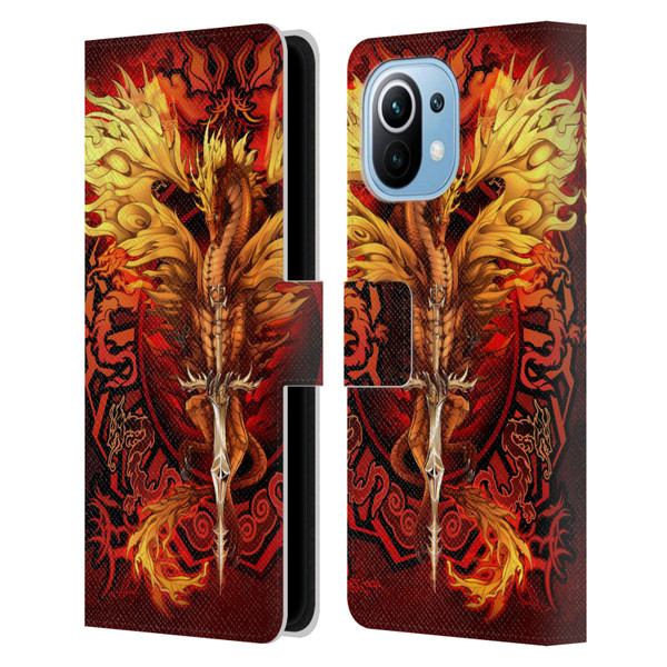 Ruth Thompson Dragons Flameblade Leather Book Wallet Case Cover For Xiaomi Mi 11