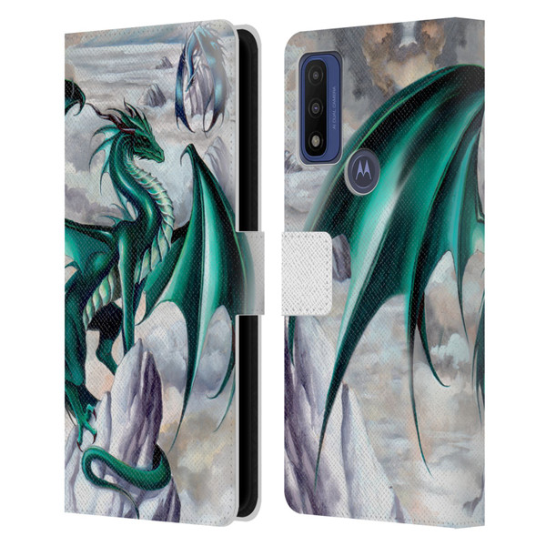Ruth Thompson Dragons 2 Temptest Leather Book Wallet Case Cover For Motorola G Pure