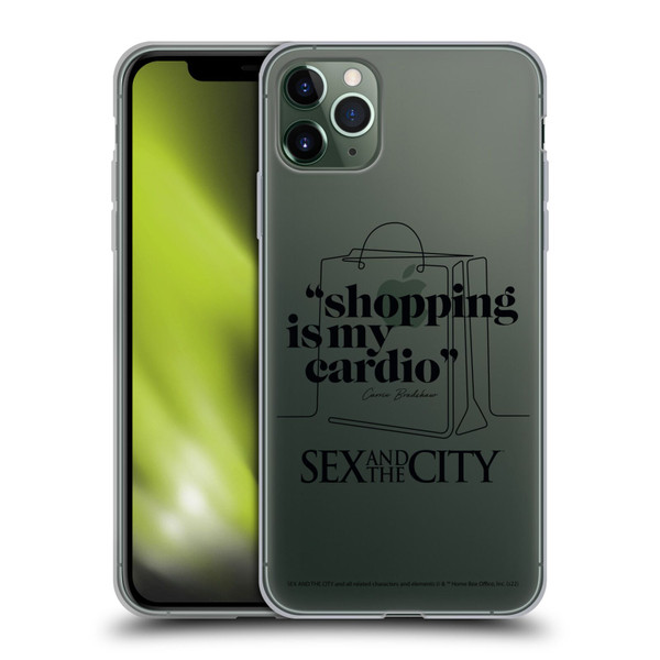 Sex and The City: Television Series Characters Shopping Cardio Carrie Soft Gel Case for Apple iPhone 11 Pro Max