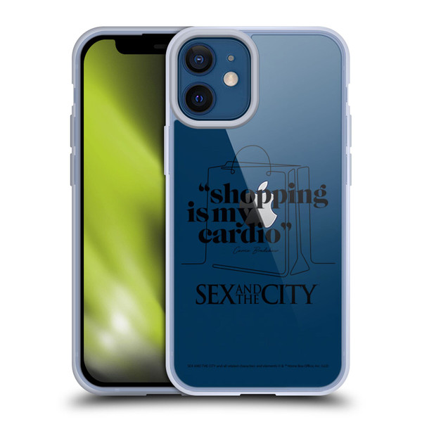 Sex and The City: Television Series Characters Shopping Cardio Carrie Soft Gel Case for Apple iPhone 12 Mini
