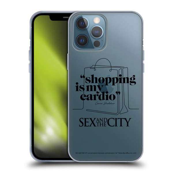 Sex and The City: Television Series Characters Shopping Cardio Carrie Soft Gel Case for Apple iPhone 13 Pro Max