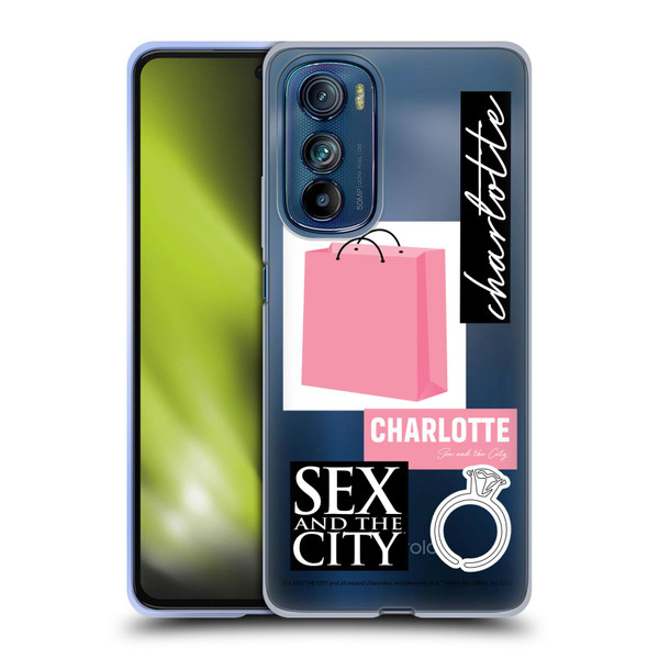 Sex and The City: Television Series Characters Shopping Bag Charlotte Soft Gel Case for Motorola Edge 30