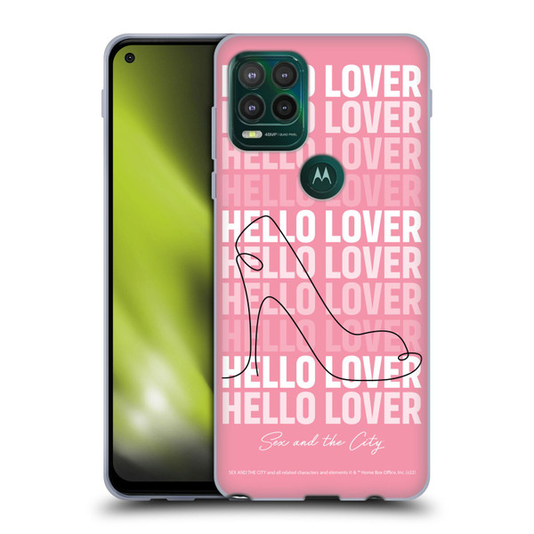 Sex and The City: Television Series Characters Hello Lover Carrie Soft Gel Case for Motorola Moto G Stylus 5G 2021