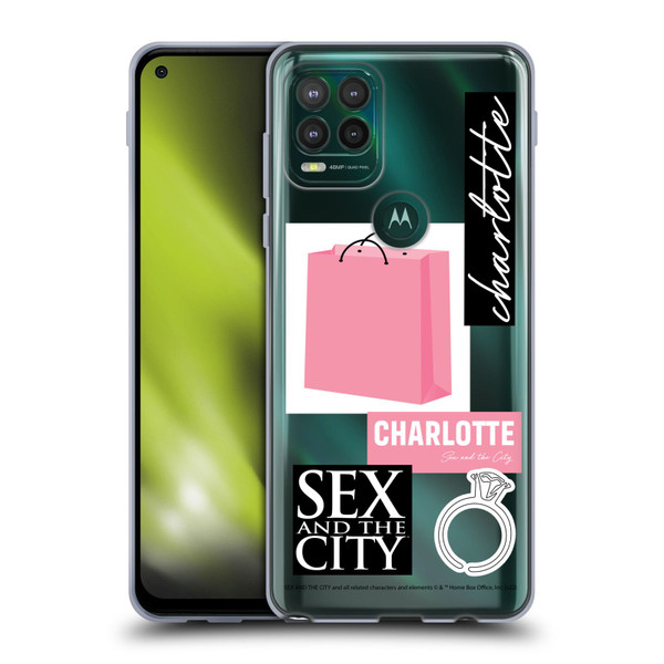 Sex and The City: Television Series Characters Shopping Bag Charlotte Soft Gel Case for Motorola Moto G Stylus 5G 2021