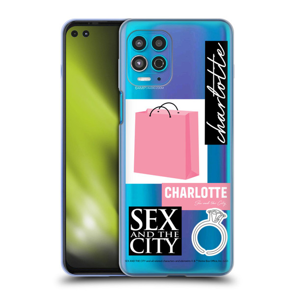 Sex and The City: Television Series Characters Shopping Bag Charlotte Soft Gel Case for Motorola Moto G100