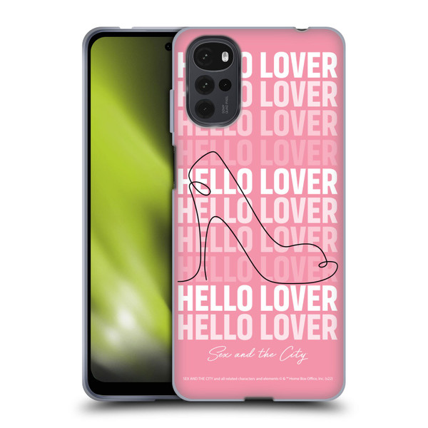 Sex and The City: Television Series Characters Hello Lover Carrie Soft Gel Case for Motorola Moto G22