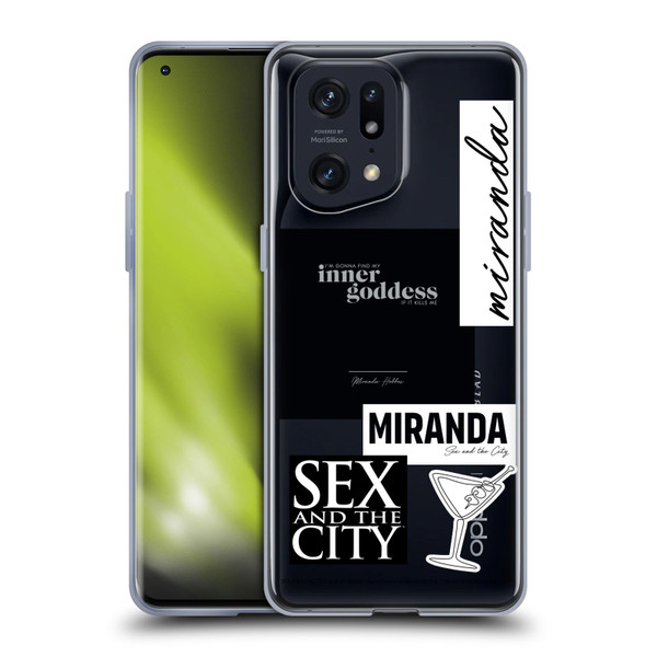 Sex and The City: Television Series Characters Inner Goddess Miranda Soft Gel Case for OPPO Find X5 Pro