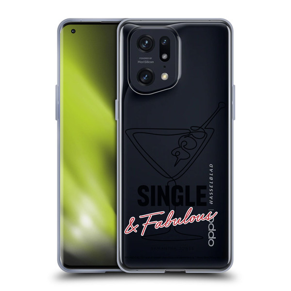 Sex and The City: Television Series Characters Single And Fabulous Samantha Soft Gel Case for OPPO Find X5 Pro