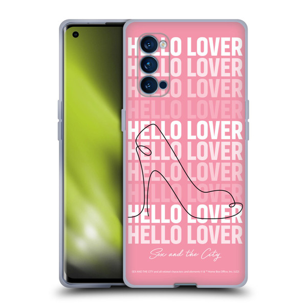 Sex and The City: Television Series Characters Hello Lover Carrie Soft Gel Case for OPPO Reno 4 Pro 5G