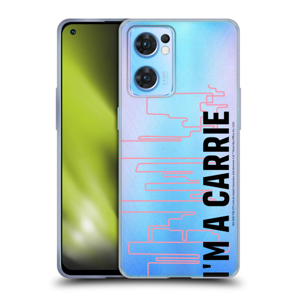 Sex and The City: Television Series Characters Carrie Soft Gel Case for OPPO Reno7 5G / Find X5 Lite