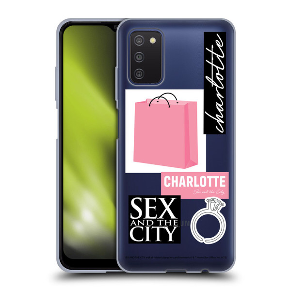 Sex and The City: Television Series Characters Shopping Bag Charlotte Soft Gel Case for Samsung Galaxy A03s (2021)