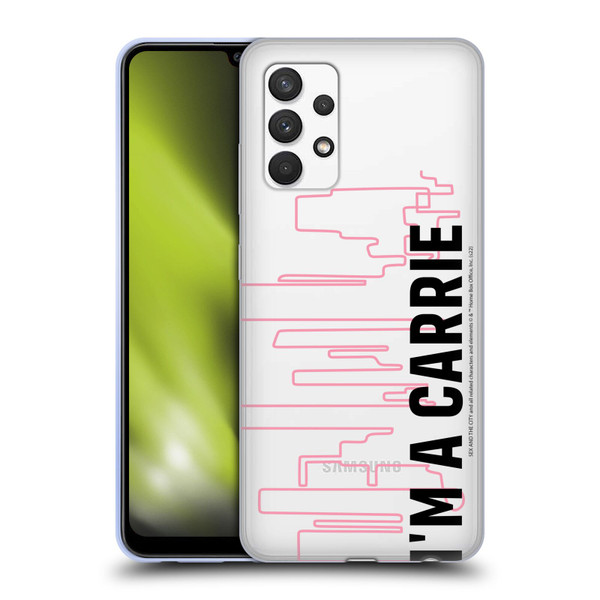 Sex and The City: Television Series Characters Carrie Soft Gel Case for Samsung Galaxy A32 (2021)
