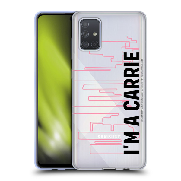 Sex and The City: Television Series Characters Carrie Soft Gel Case for Samsung Galaxy A71 (2019)