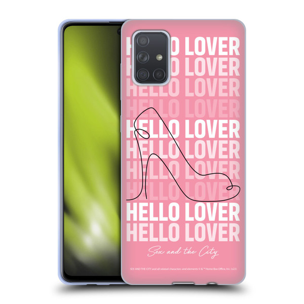 Sex and The City: Television Series Characters Hello Lover Carrie Soft Gel Case for Samsung Galaxy A71 (2019)