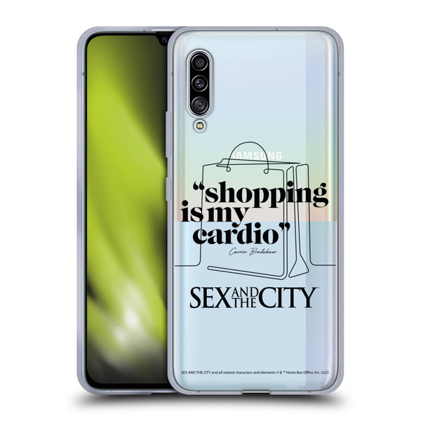 Sex and The City: Television Series Characters Shopping Cardio Carrie Soft Gel Case for Samsung Galaxy A90 5G (2019)