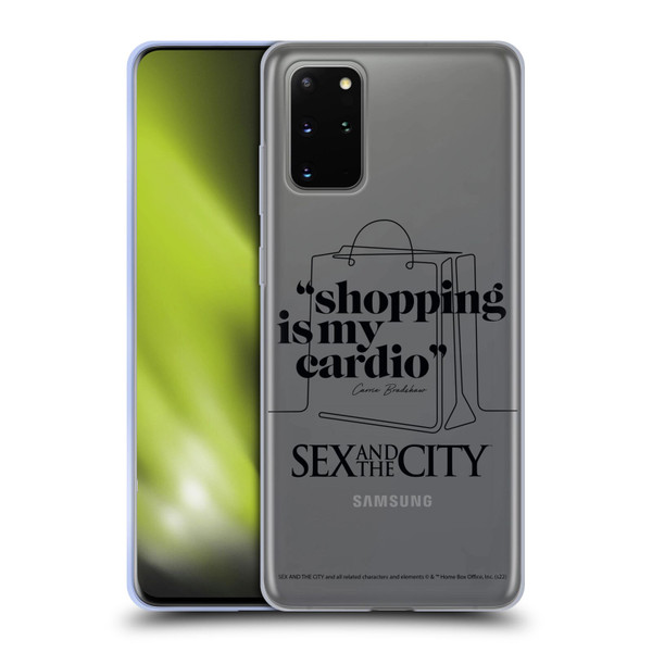Sex and The City: Television Series Characters Shopping Cardio Carrie Soft Gel Case for Samsung Galaxy S20+ / S20+ 5G