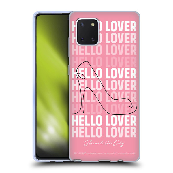 Sex and The City: Television Series Characters Hello Lover Carrie Soft Gel Case for Samsung Galaxy Note10 Lite