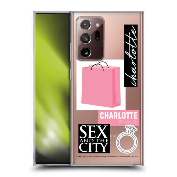 Sex and The City: Television Series Characters Shopping Bag Charlotte Soft Gel Case for Samsung Galaxy Note20 Ultra / 5G