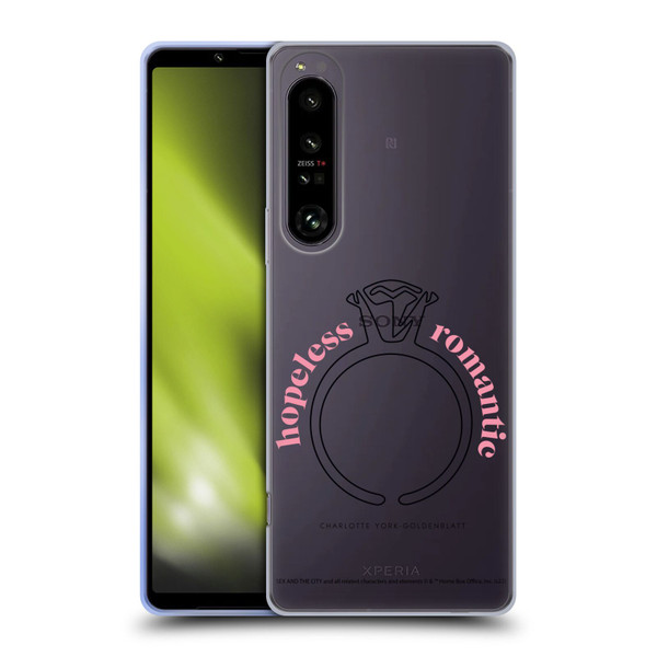 Sex and The City: Television Series Characters Hopeless Romantic Charlotte Soft Gel Case for Sony Xperia 1 IV