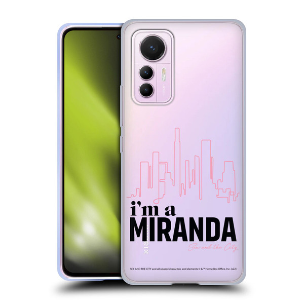 Sex and The City: Television Series Characters I'm A Miranda Soft Gel Case for Xiaomi 12 Lite