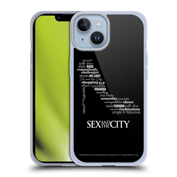Sex and The City: Television Series Graphics Shoe Soft Gel Case for Apple iPhone 14
