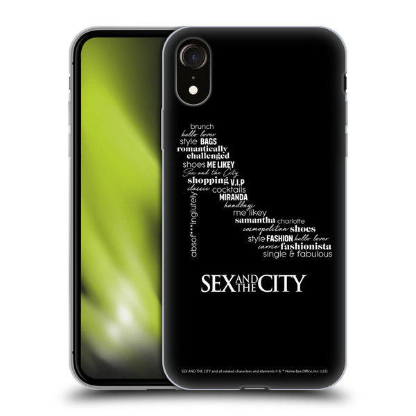 Sex and The City: Television Series Graphics Shoe Soft Gel Case for Apple iPhone XR