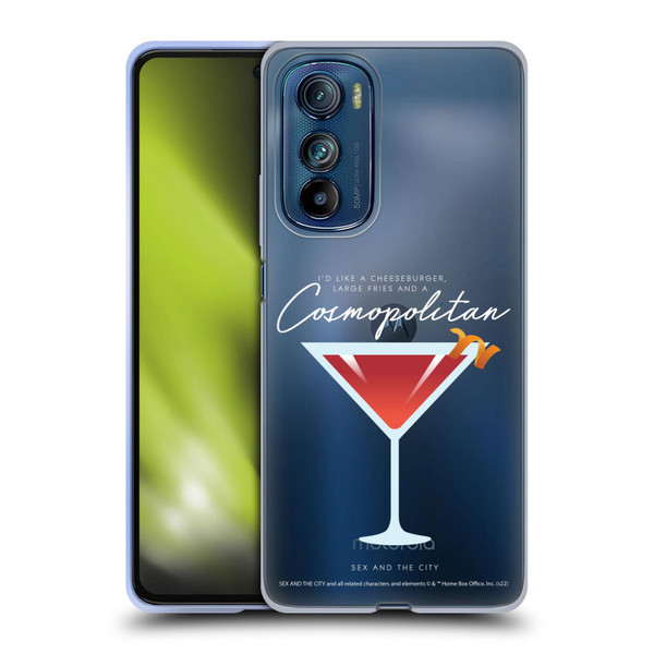 Sex and The City: Television Series Graphics Glass Soft Gel Case for Motorola Edge 30