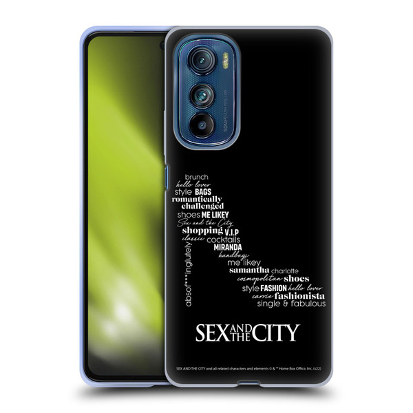 Sex and The City: Television Series Graphics Shoe Soft Gel Case for Motorola Edge 30