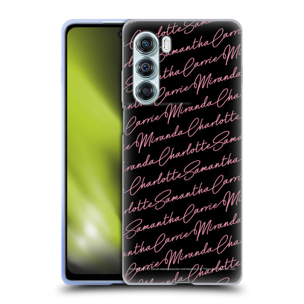 Sex and The City: Television Series Graphics Name Pattern Soft Gel Case for Motorola Edge S30 / Moto G200 5G