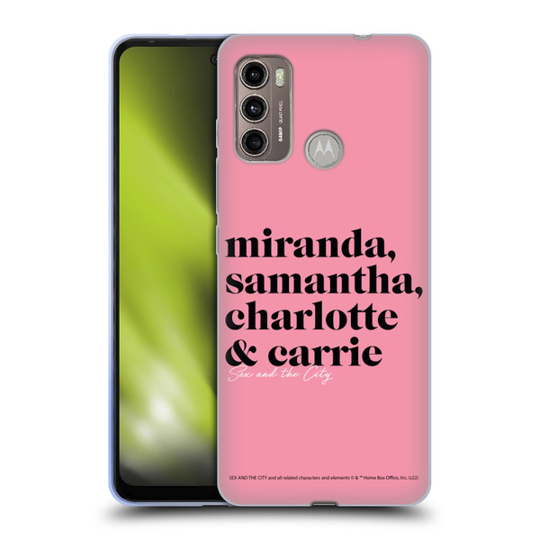 Sex and The City: Television Series Graphics Character 2 Soft Gel Case for Motorola Moto G60 / Moto G40 Fusion
