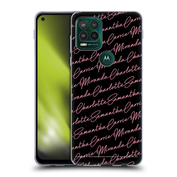 Sex and The City: Television Series Graphics Name Pattern Soft Gel Case for Motorola Moto G Stylus 5G 2021