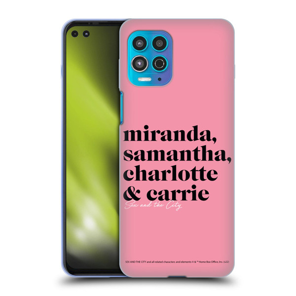 Sex and The City: Television Series Graphics Character 2 Soft Gel Case for Motorola Moto G100