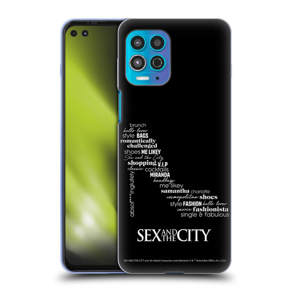 Sex and The City: Television Series Graphics Shoe Soft Gel Case for Motorola Moto G100