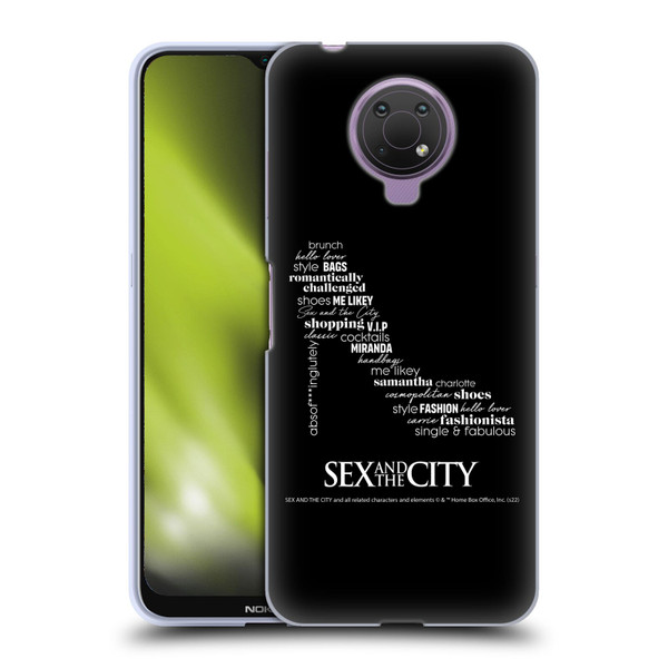 Sex and The City: Television Series Graphics Shoe Soft Gel Case for Nokia G10