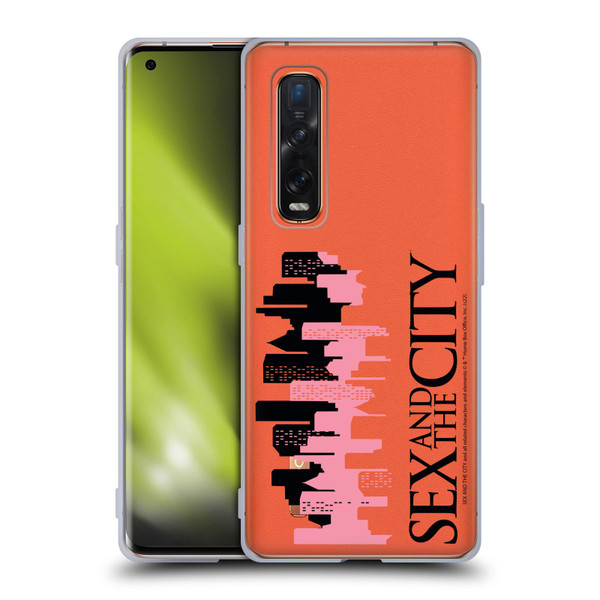 Sex and The City: Television Series Graphics City Soft Gel Case for OPPO Find X2 Pro 5G