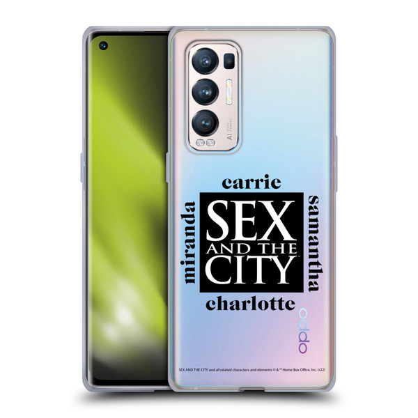 Sex and The City: Television Series Graphics Character 1 Soft Gel Case for OPPO Find X3 Neo / Reno5 Pro+ 5G
