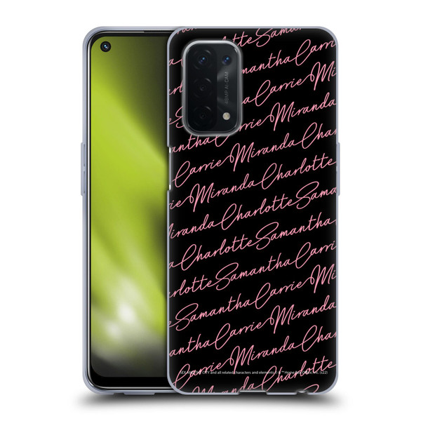 Sex and The City: Television Series Graphics Name Pattern Soft Gel Case for OPPO A54 5G