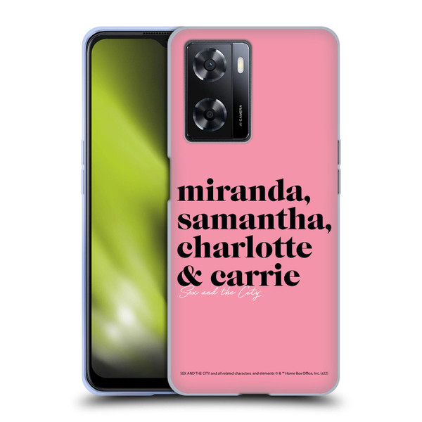 Sex and The City: Television Series Graphics Character 2 Soft Gel Case for OPPO A57s