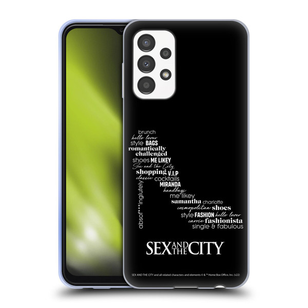 Sex and The City: Television Series Graphics Shoe Soft Gel Case for Samsung Galaxy A13 (2022)