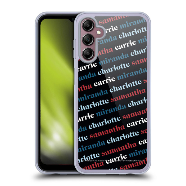 Sex and The City: Television Series Graphics Name Pattern 2 Soft Gel Case for Samsung Galaxy A14 5G