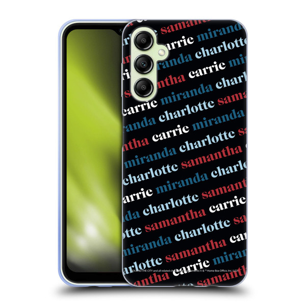 Sex and The City: Television Series Graphics Name Pattern 2 Soft Gel Case for Samsung Galaxy A14 5G
