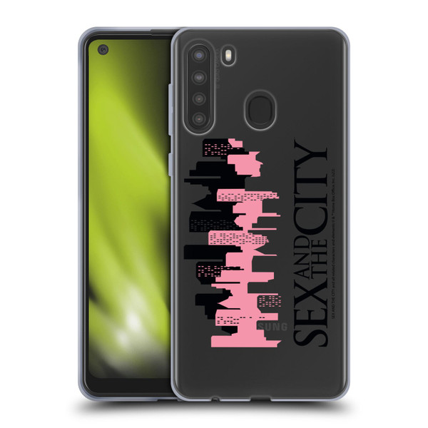 Sex and The City: Television Series Graphics City Soft Gel Case for Samsung Galaxy A21 (2020)