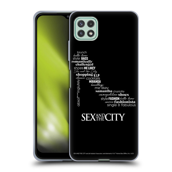 Sex and The City: Television Series Graphics Shoe Soft Gel Case for Samsung Galaxy A22 5G / F42 5G (2021)